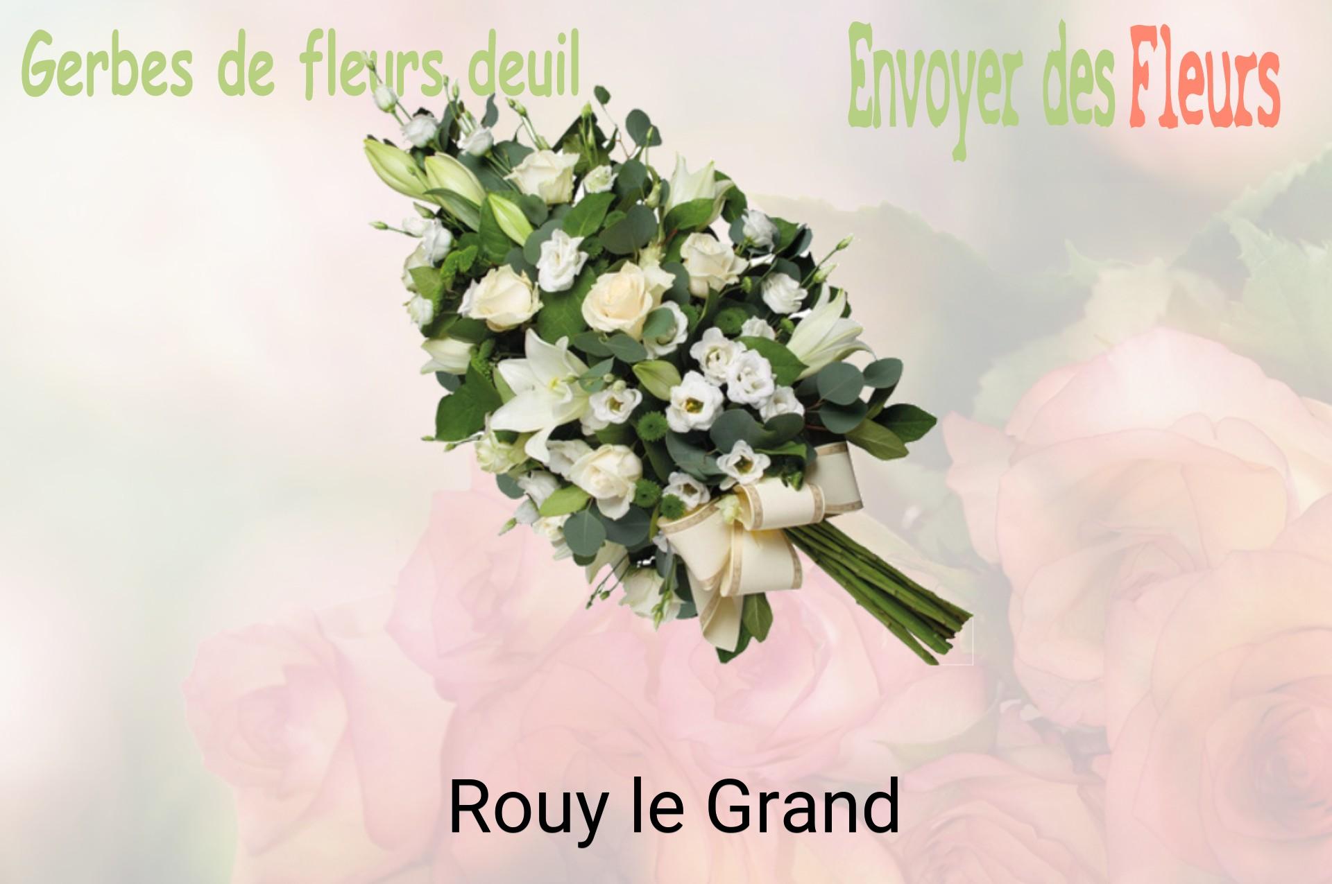 Gerbe de fleurs de deuil livrée à Rouy-le-Grand